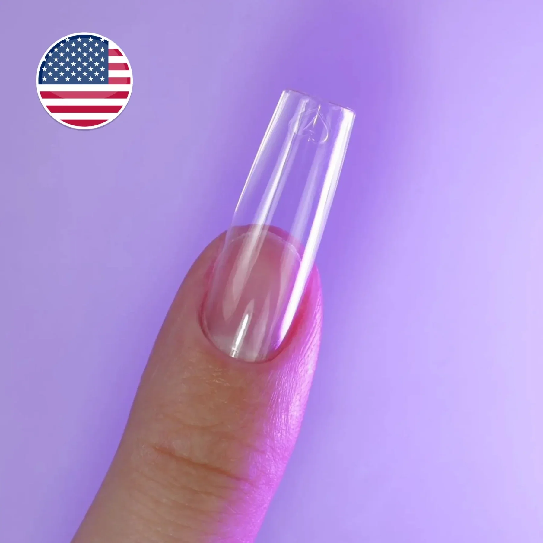 cap's nails long square - Capsules américaine