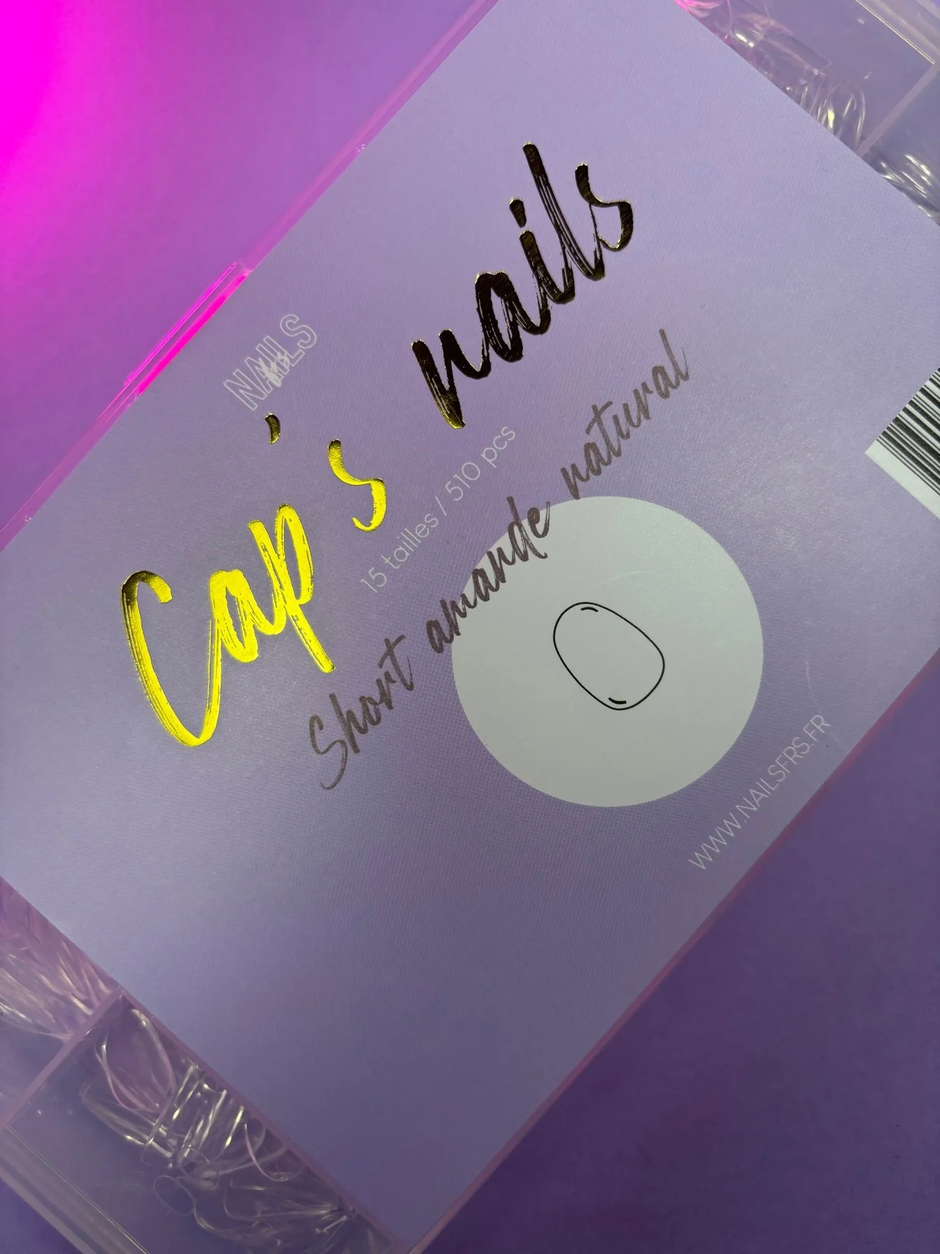cap's nails short amande natural - Capsules américaine - Image 3